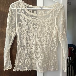 Lace long sleeve top
